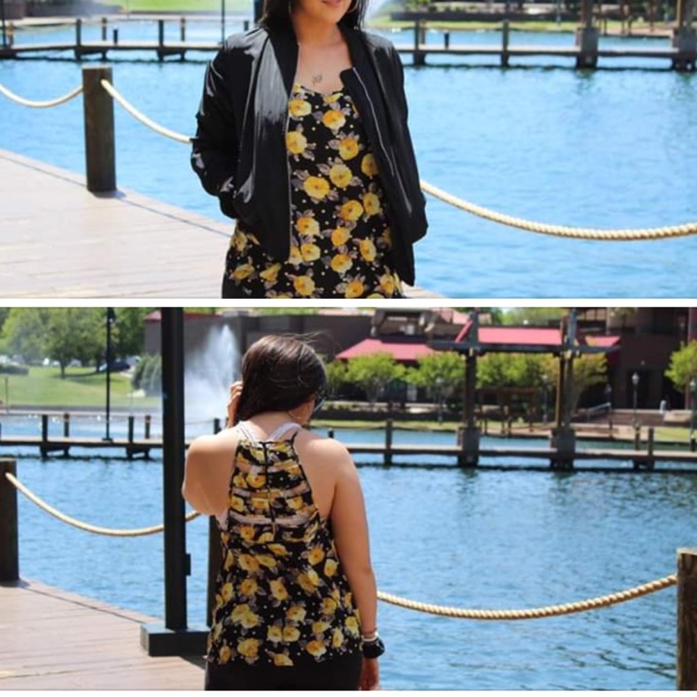 🆕 Yellow Floral Tank